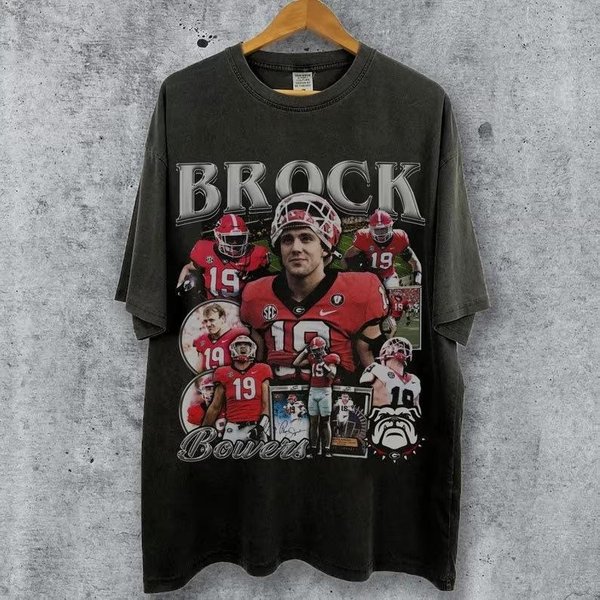 Vintage 90S Graphic Style Brock Bowers T-Shirt, Brock Bowers Shirt, Vintage Sport Tee-image