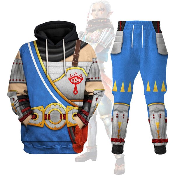 Legend Zelda Impa Attire Costume Cosplay Hoodie And Jogger-image