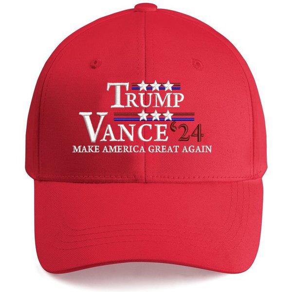 Trump Vance 2024 Embroidered Baseball Cap, Maga Washed Hat, Take America Back 2024-image