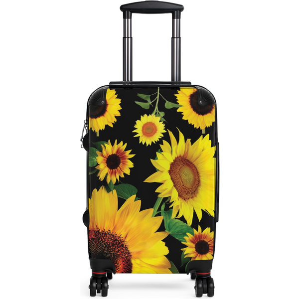 Sunny Sunflower Luggage - Cute Suitcases With Bright Sunflowers