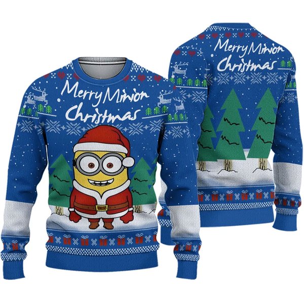 Merry Minion Ugly Christmas Sweater-image