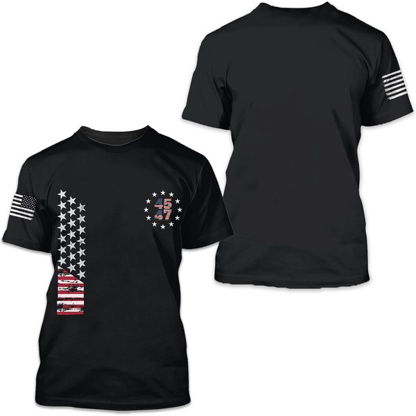 45 47 T-Shirt, Trump T-Shirt 45 47, Stars And Stripes, President Trump-image