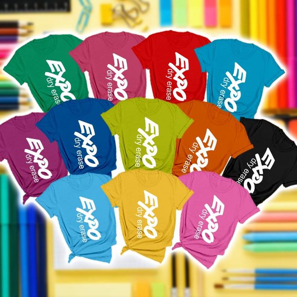 Expo Marker Group Costume Halloween T-Shirt, Teacher Pod Group Halloween Dress-image