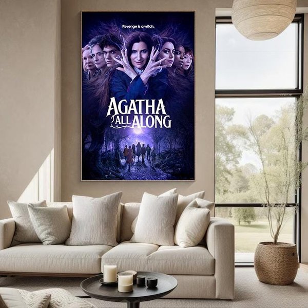 Agatha All Along Movie Poster , Midcentury Modern,Minimalist Movie-image