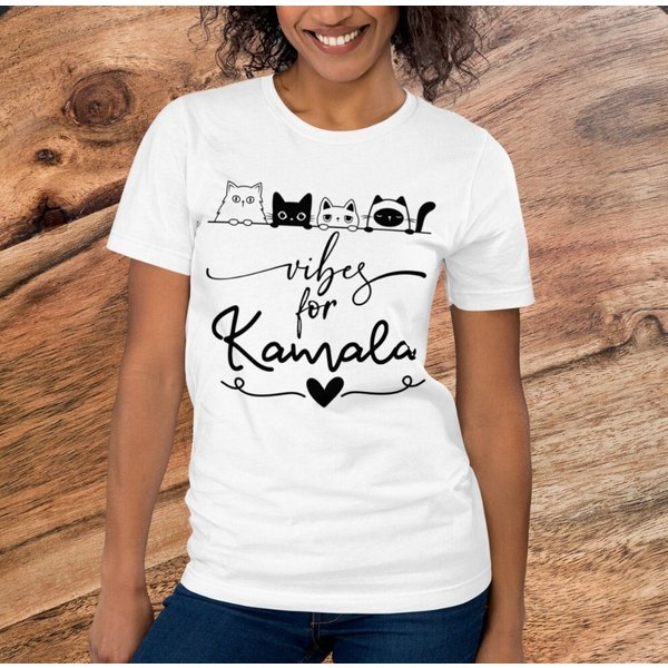Kamala Harris Cat Shirt - Lightweight Graphic Tee For Cat Lovers-image