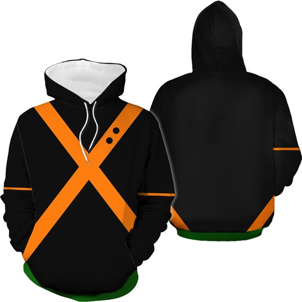 Hero Anime Katsuki Bakugou Cosplay Costume 3D Hoodie-image