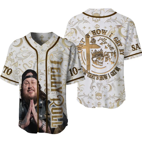 Jelly Roll Personalized Baseball Jersey - 2024 Tour-image