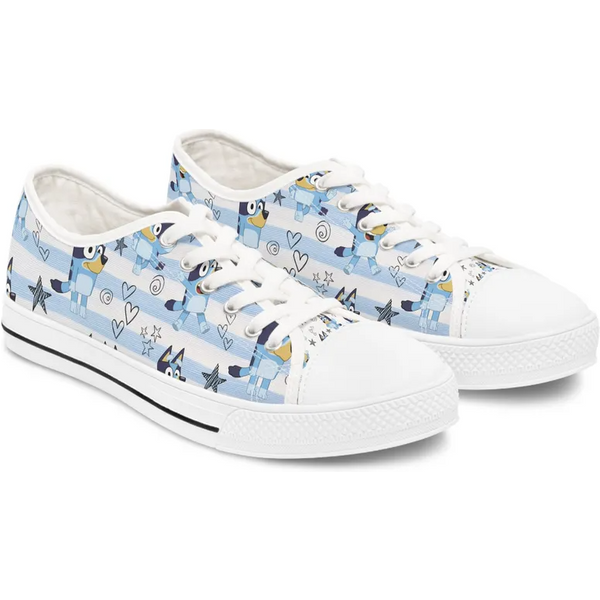 Striped Blueydad Women's Low Top Sneaker-image