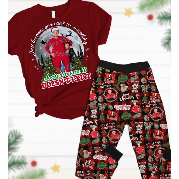 The Santa Clause 1994 Pajamas Set, Tim Allen Santa Hat Holiday Pajamas, Vintage Christmas Movie Pajamas, Xmas Party Gift Shirt