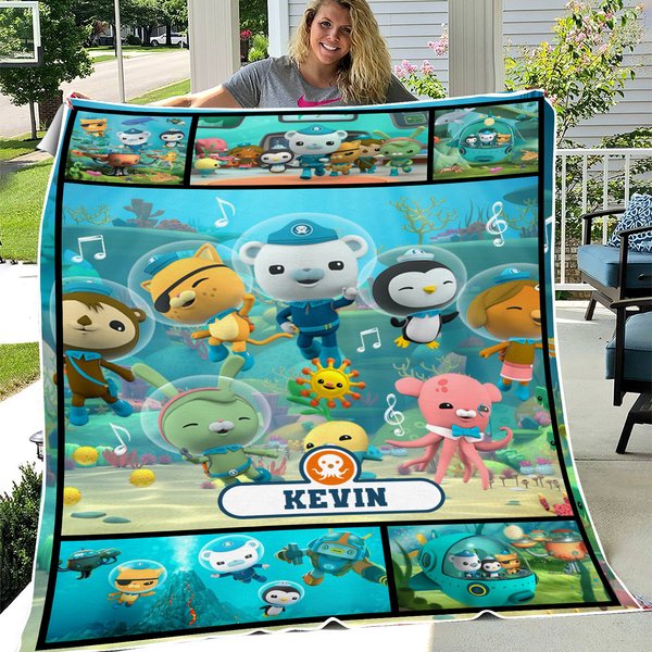 The Octonauts Blanket, Personalized The Octonauts Fleece Blanket