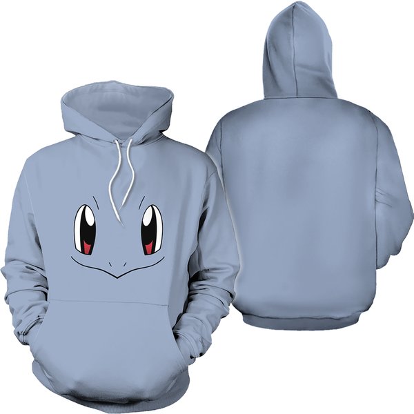 Pkm Hoodie, Squirtle Cosplay 3d Hoodie, Squirtle 3d Hoodie
