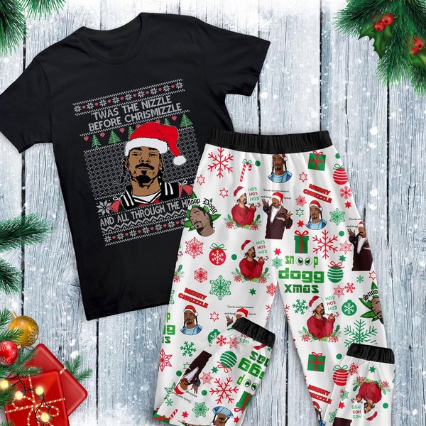 Snoop Dogg Pajamas Set, Family Pajamas, Family Christmas Pajamas Set.-image