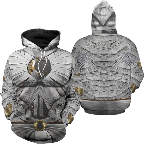 Moon Knight Cosplay 3D Hoodie Full Over Print-image