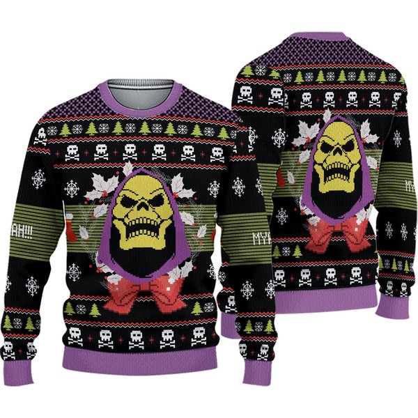 Skeletor Ugly Christmas Sweater, Hi-Man Ugly Sweater-image