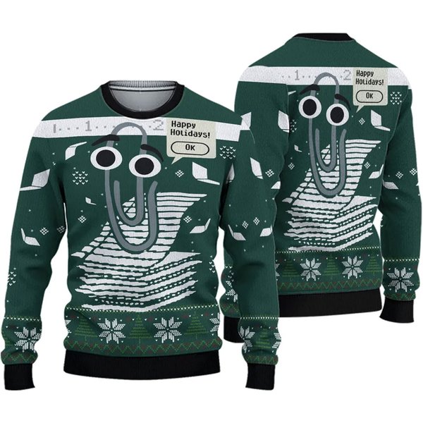 Ugly Sweater, Christmas Funny Windows Ugly Sweater-image