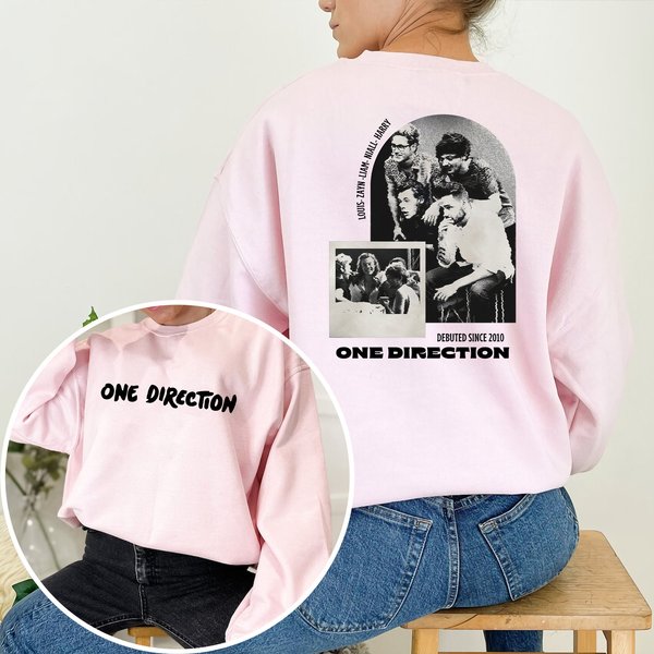 One Direction 2Side Sweatshirt, 1D One Direction, Direction Band Tshirt Gift-image