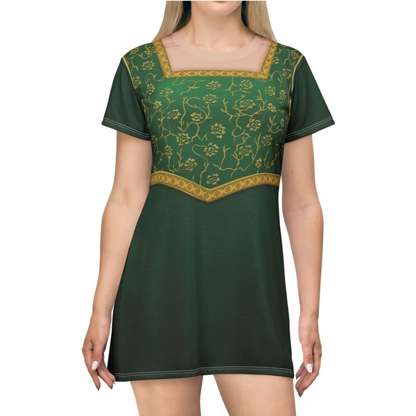 Fiona Inspired Short Sleeve Dress, Halloween Adult Cosplay, Kingdom Far Far Away Outfit