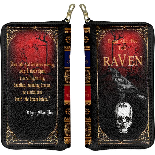 Edgar Allen Poe The Raven Book Wallet With Removable Wristlet-image
