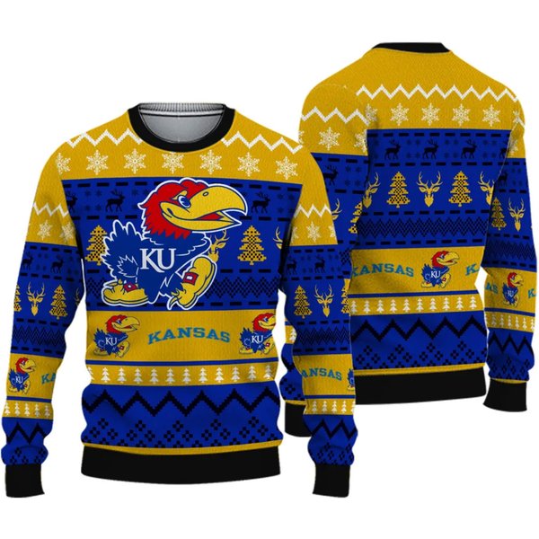 Kansas Football Ugly Sweater 3d Sweater