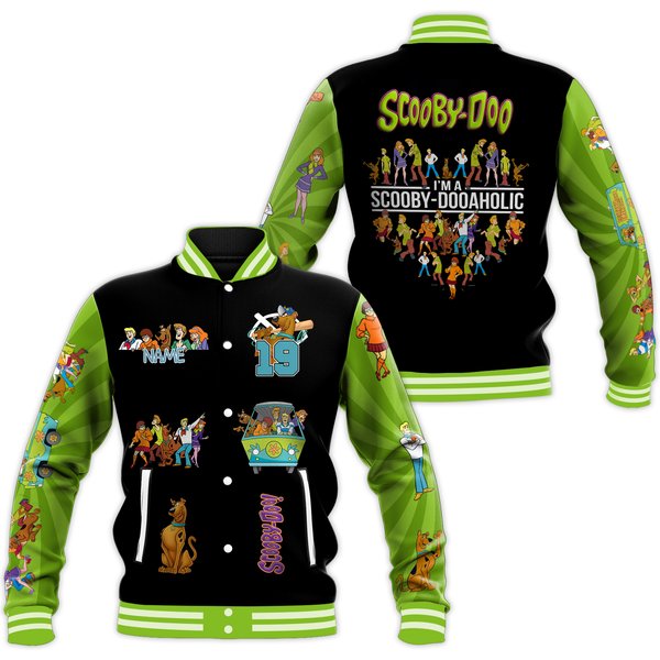 Personalized Scooby Doo Baseball Jacket-image