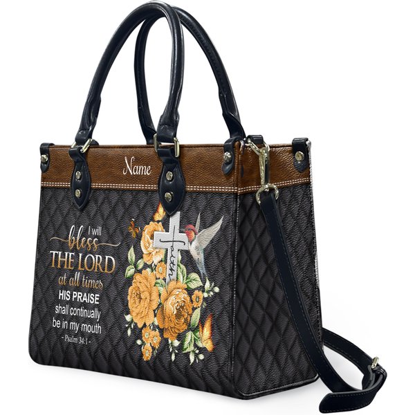 Personalized Handbags, I Will Bless The Lord At All Times