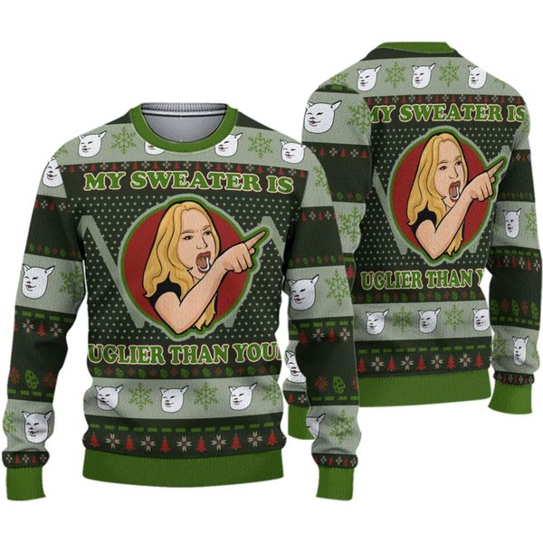 My Sweater Is Uglier Than Yours 3D Ugly Sweater-image