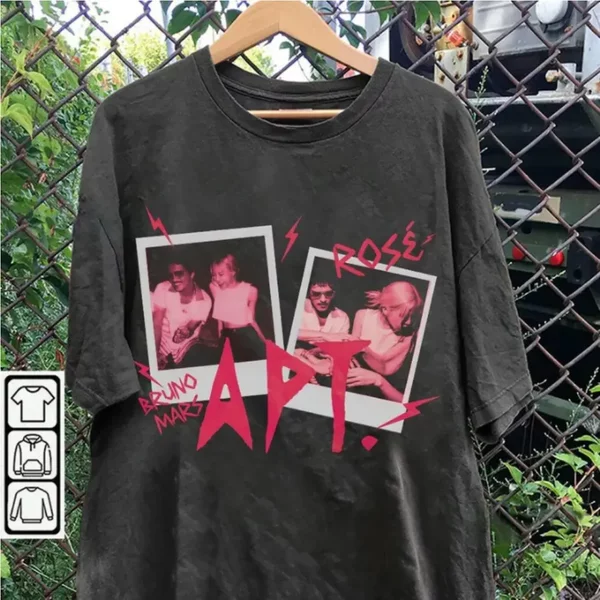 Hot Rose And Bruno Mars Apt Apateu New Song T-Shirt-image