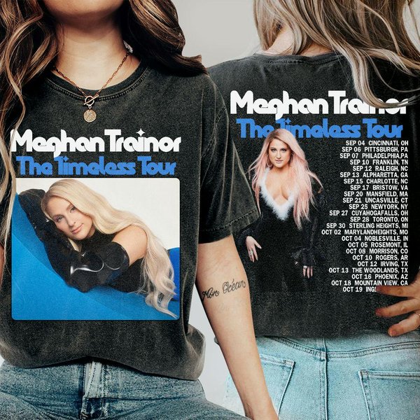 Meghan Trainor The Timeless Tour 2024 Shirt, Meghan Trainor 2024 Concert Shirt 2 Side Unisex Shirt-image