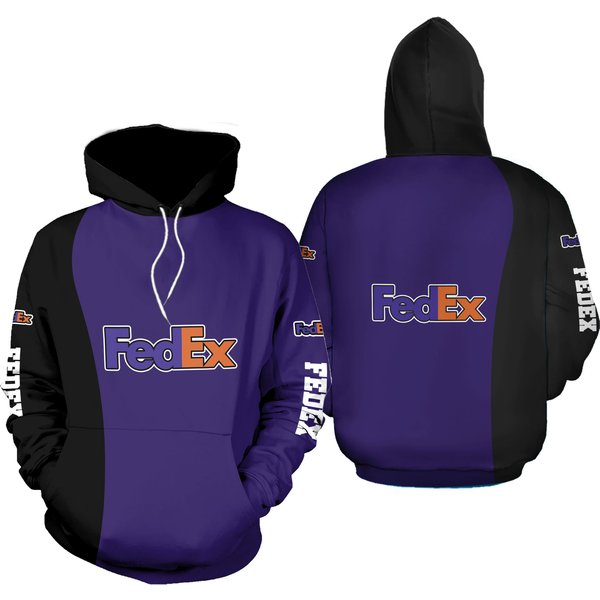 Fedex Purple 3d Hoodie All Over Printed