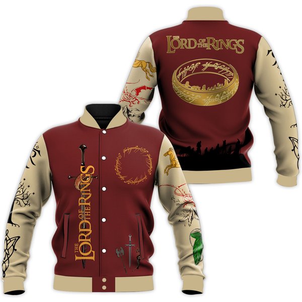 The Lord Of The Rings Baseball Jacket, The Lord Of The Rings Jacket