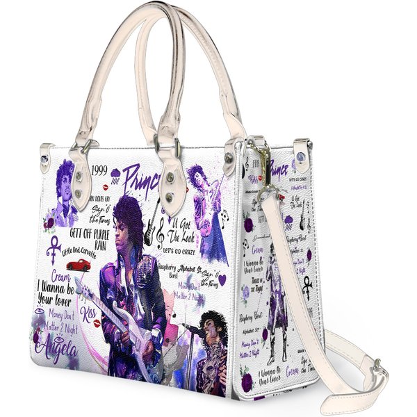 Prince Pur Rain Leather Bag, Music Fan Handbag-image