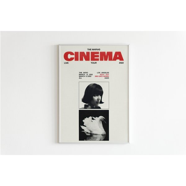The Marias Cinema Poster | Album Cover Poster | Music Gift | Tour Merch-image