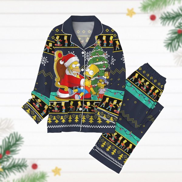 Christmas The Simpsons Pajamas Set, Santa Homer Simpson-image