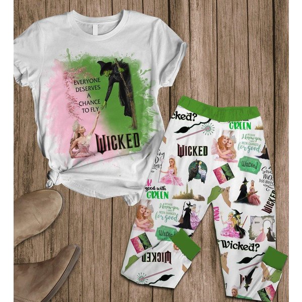 Wicked Witch Pajamas Set, Wicked A New Musical Shirt-image