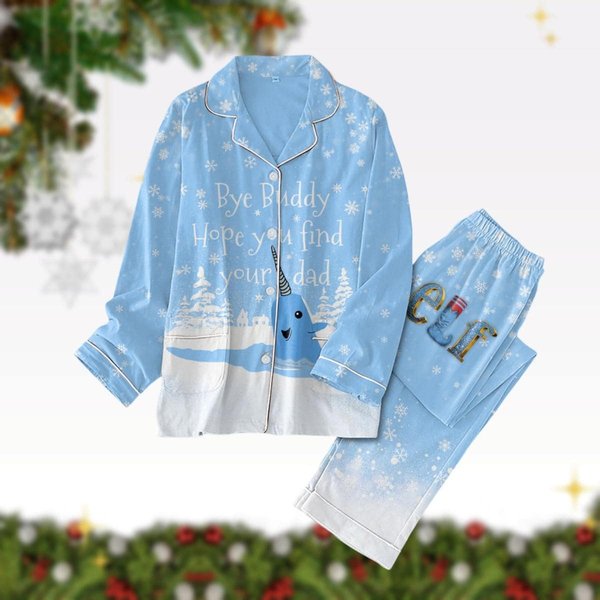 Bye Buddy Hope You Find Your Dad Pajamas, Christmas Movie Pj Set-image