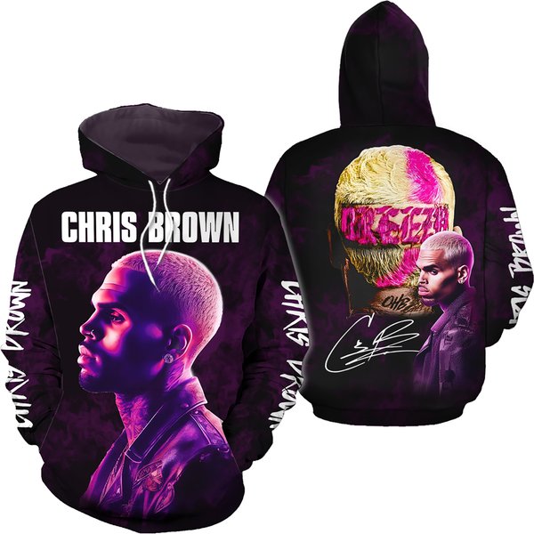 Chris Brown Hoodie, Chris Brown Shirt, 11 11 Tour 2024 3d Hoodie