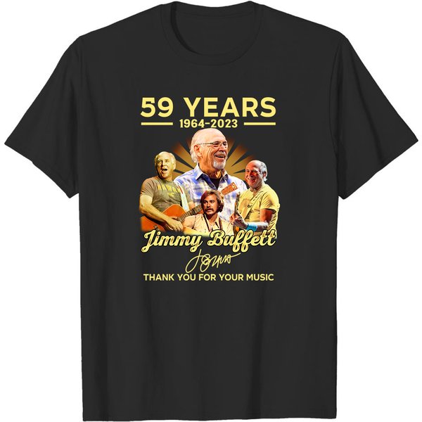 Jimmy Buffett 1964 2023 59 Years Thank You Shirt-image