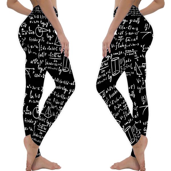 Math Formulas Ideal Gift For Teachers,Students And Math Lovers Leggings-image