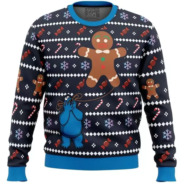 Ugly Cookie! Cookie Monster Ugly Christmas Sweater-image