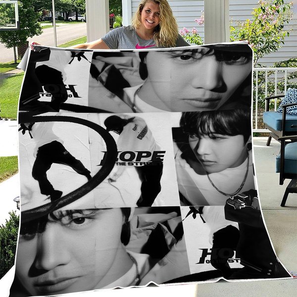 Jhope Hope On The Street Fleece Blanket-image