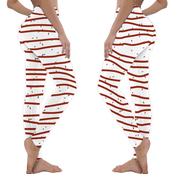 Little Debbie Cake Christmas Tree Snack Cake Leggings-image