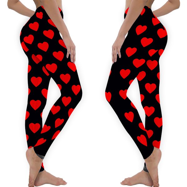 Big Red Hearts Leggings-image