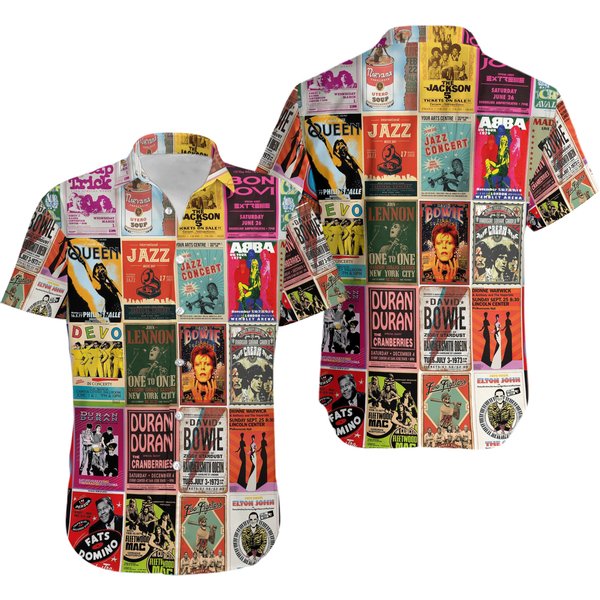 Duran Duran Love Halloween Hawaiian Shirt-image