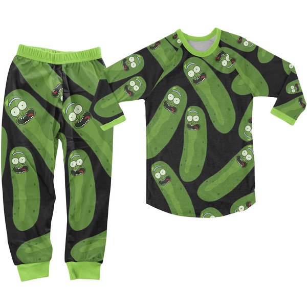 Rick And Rickandmorty Pajamas Set, Cartoon Character Pajamas Set-image