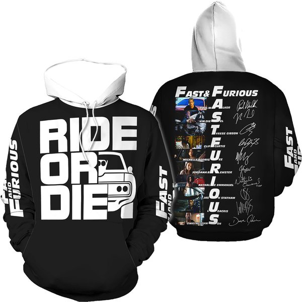 Fast And Furious Fan Hoodie And T-shirt Set