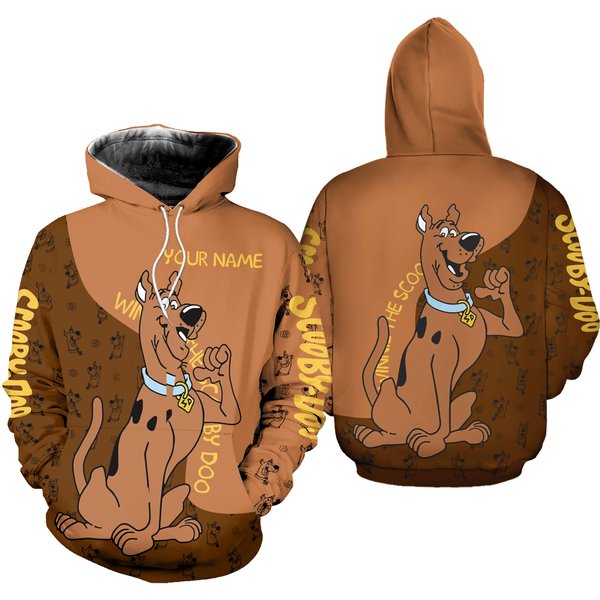 Personalized Never Too Old For Scooby Doo Cartoon Dog 3d Hoodie