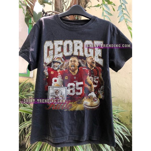 Vintage 90S Graphic Style George Kittle Shirt, San Francisco Football-image