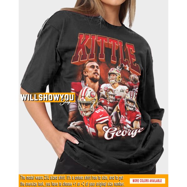 Limited George Kittle Shirt Professional American Football Player-image
