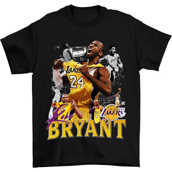 Kobe Bryant T-Shirt, Kobe Bryant 24 Shirt, Vintage Basketball Shirt-image