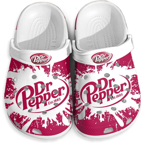 Dr Pepper Clogs, Soda Lovers Clogs, Beverage Casual Shoes For Women, I Love Dr Pepper Adult Sandals, Summer Shoes For Soda Lovers-image